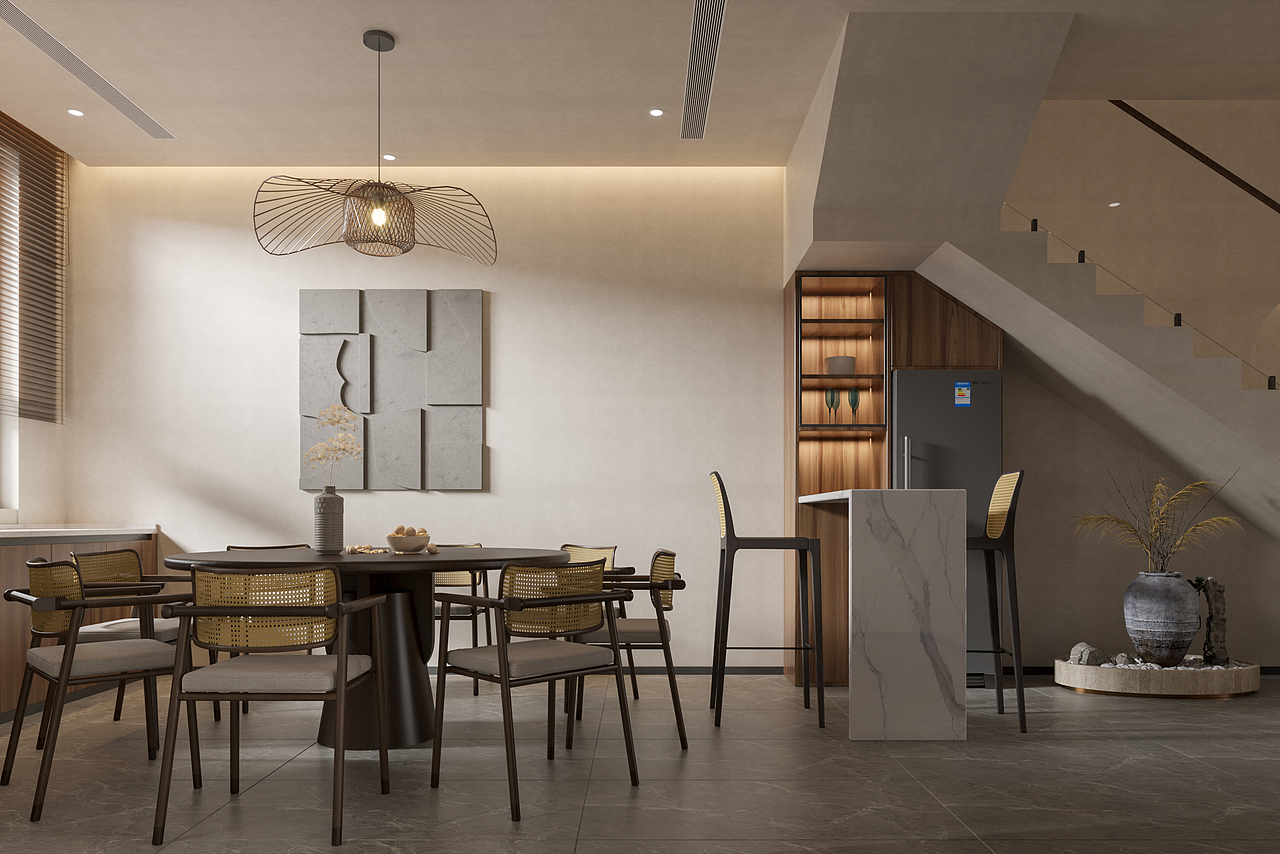 返璞归真-侘寂风（图ZMzIzMzUwOTI0） - 家装设计 - 站酷设计师三彩视觉原创素材 - 站酷ZCOOL