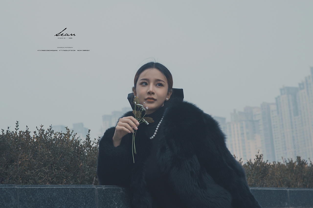 天台拍摄的一组人像