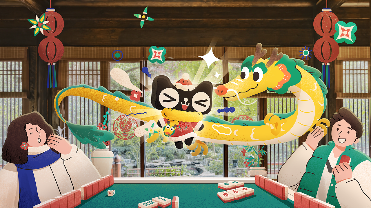 天猫｜《天猫CNY》陪你过龘年（图ZMzYwMzQ0NDI0） - 宣传片 - 站酷设计师虾条文化原创素材 - 站酷ZCOOL