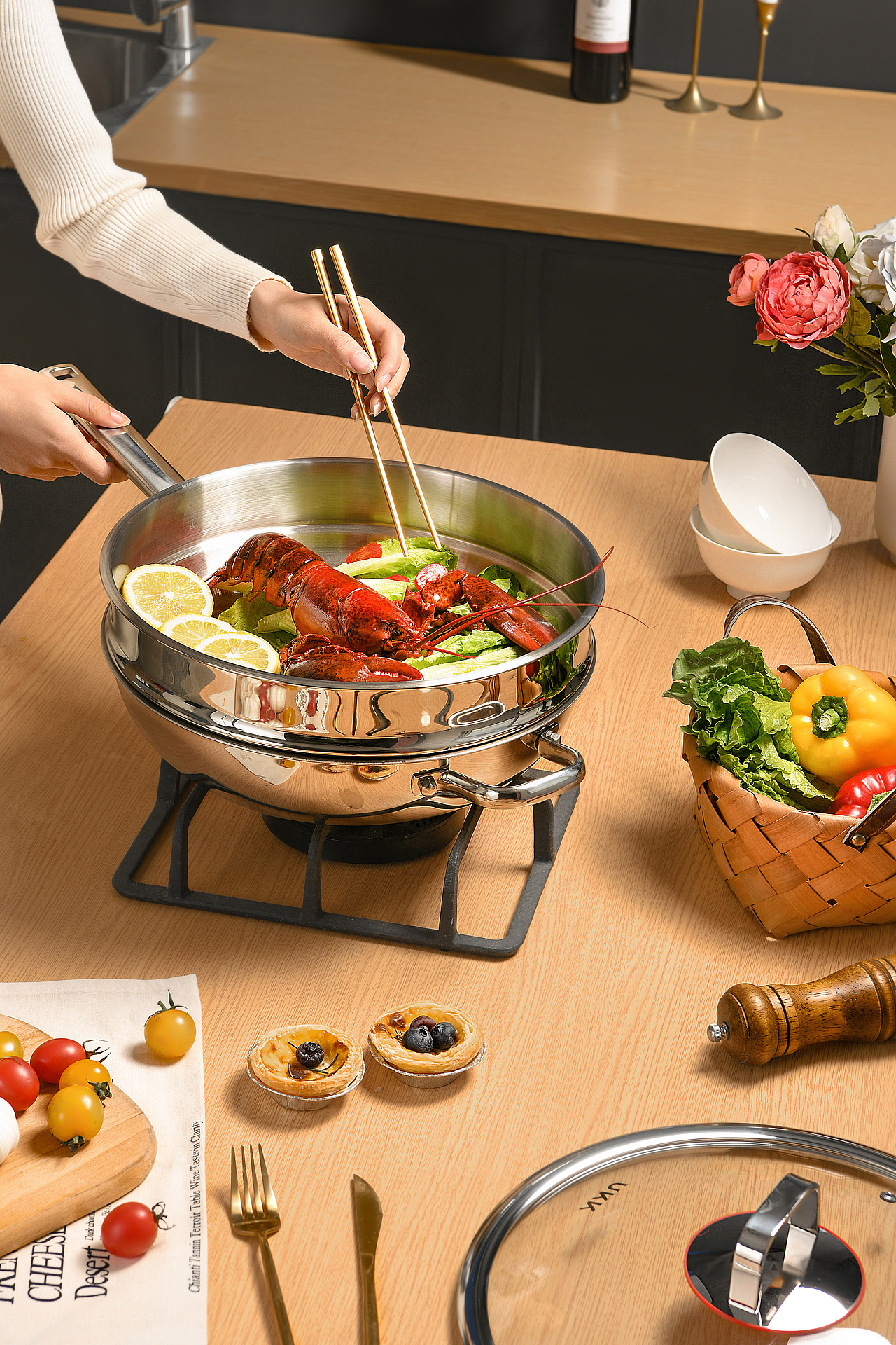 电商摄影|不锈钢锅拍摄