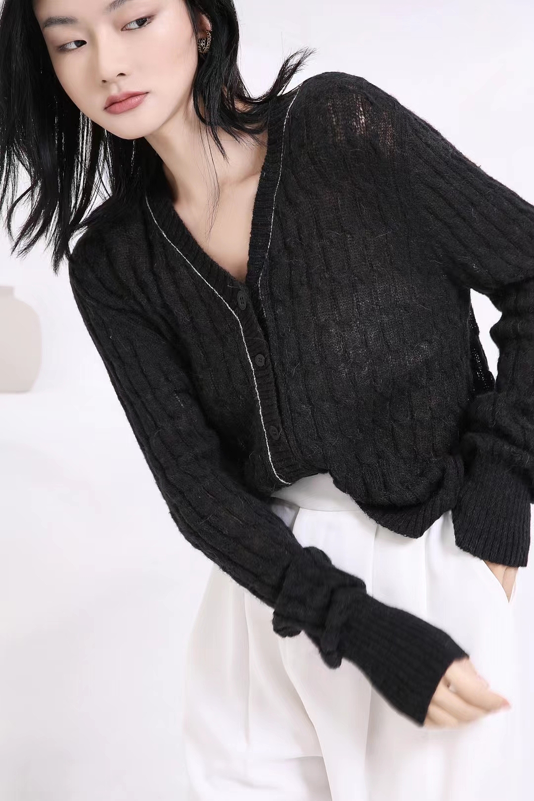 这模特距离感太强了