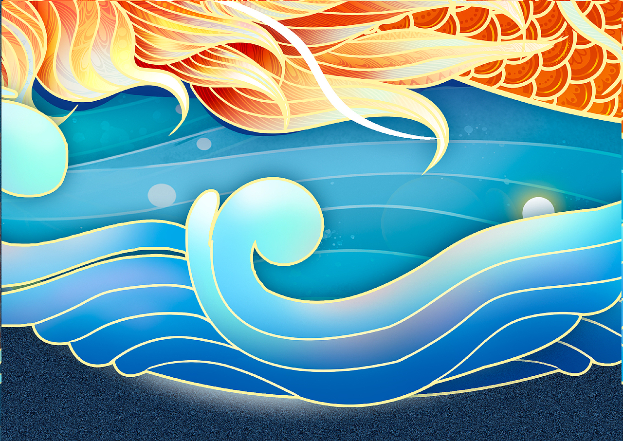 国潮风——端午赛龙舟（图ZMzEzOTg5MDY0） - 商业插画 - 站酷设计师PatientGu原创素材 - 站酷ZCOOL