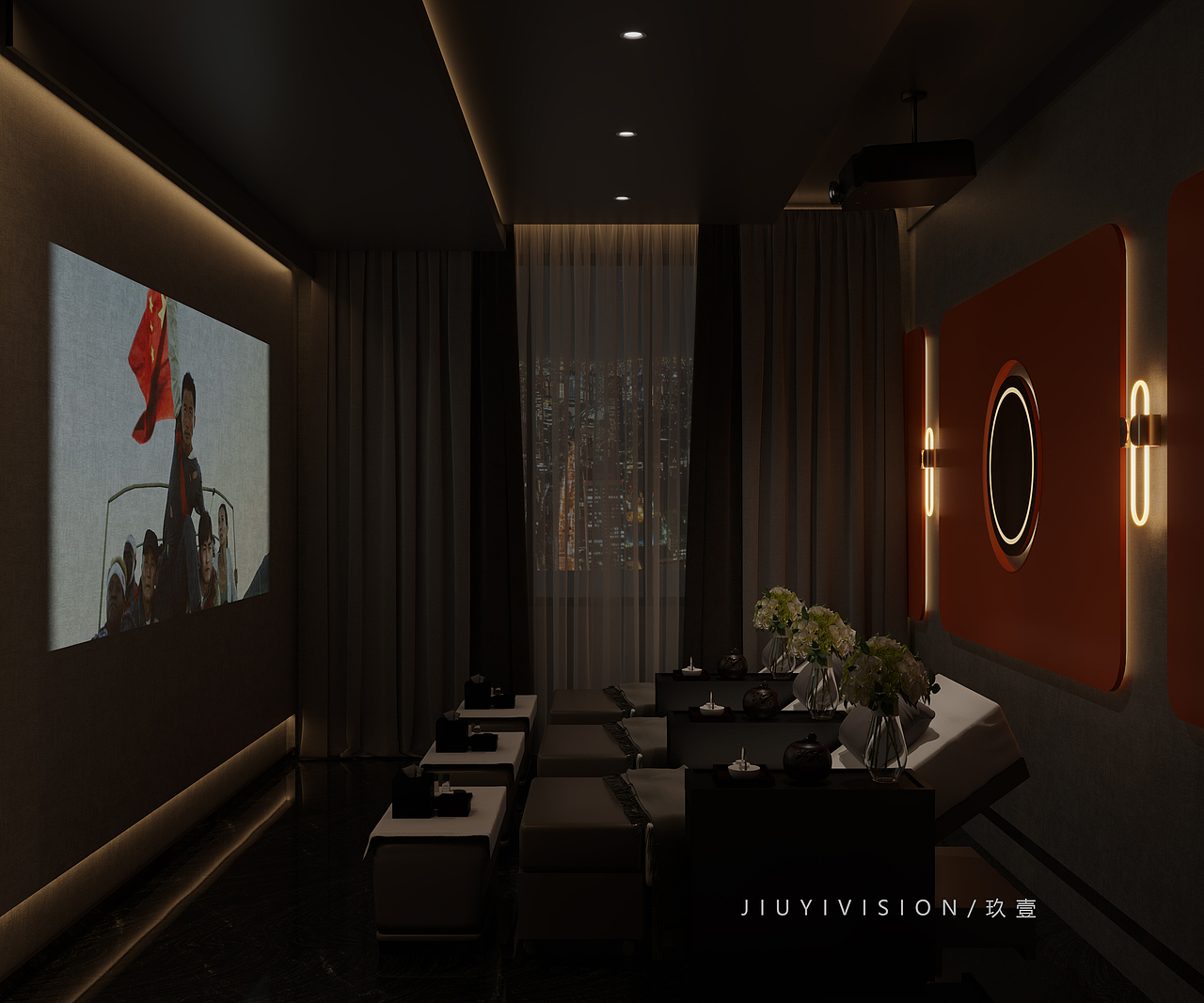 杭州足浴会所 | JIU YI VISION | 玖 壹 效 果 表 现（图ZMzE0NTAyNTY0） - 商业空间设计 - 站酷设计师玖壹空间原创素材 - 站酷ZCOOL