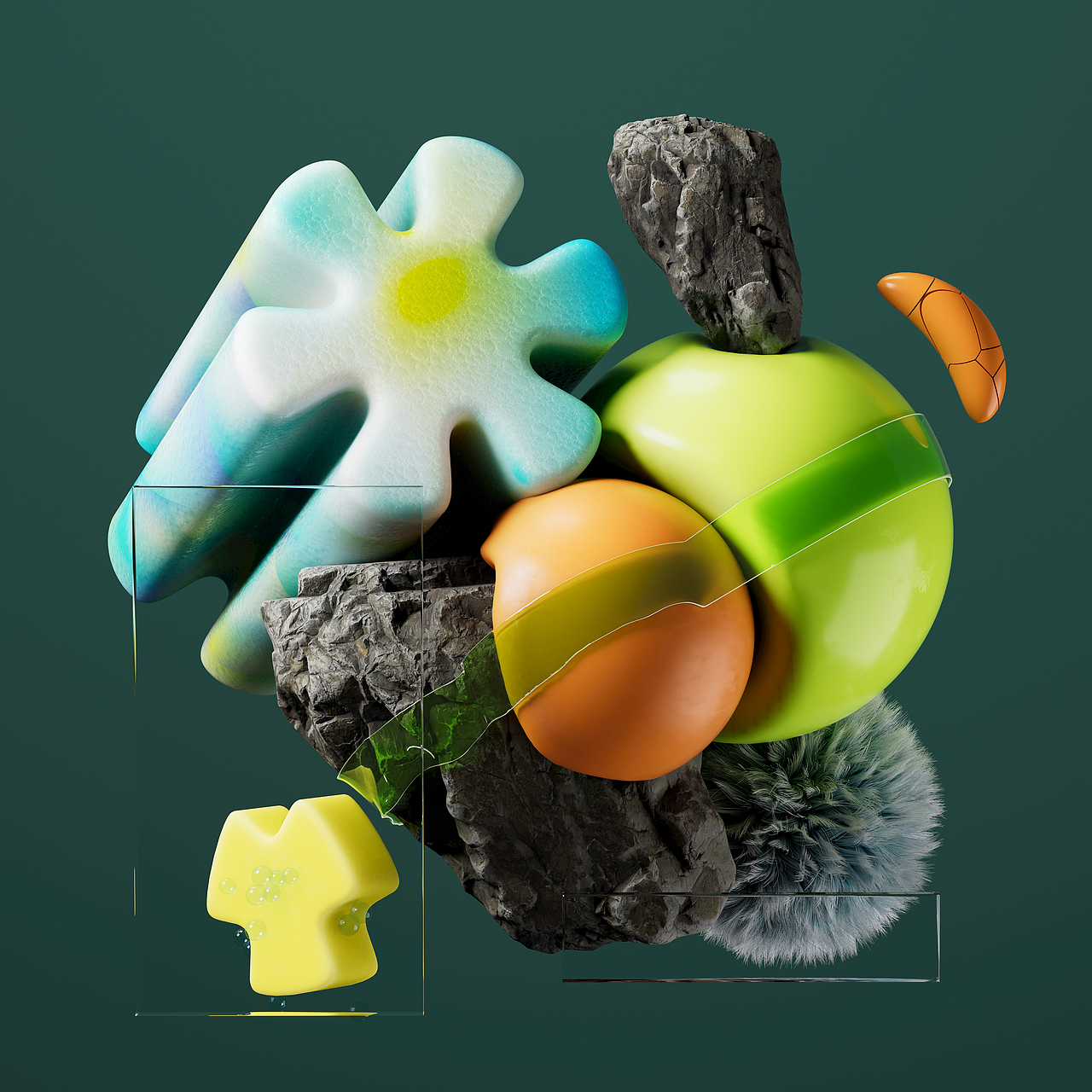 3D插图集（图ZMjk5OTA4NDEy） - 其他三维 - 站酷设计师iii清空原创素材 - 站酷ZCOOL