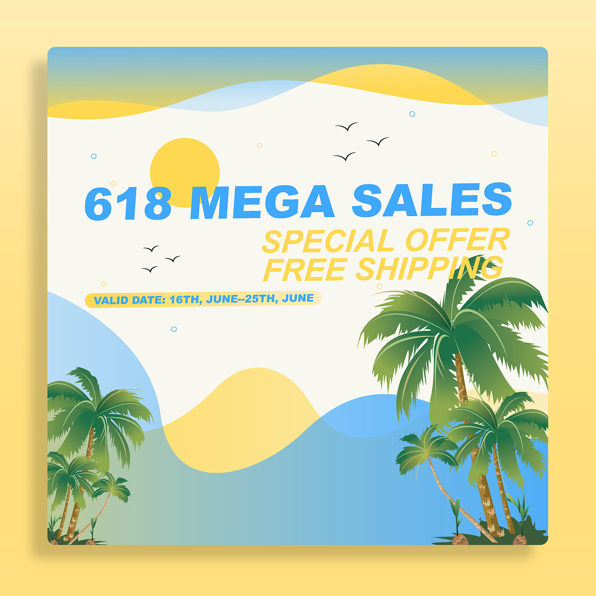 618促销海报-插画清凉风（图ZMzQxNzMzNzI0） - 海报 - 站酷设计师Garou_原创素材 - 站酷ZCOOL