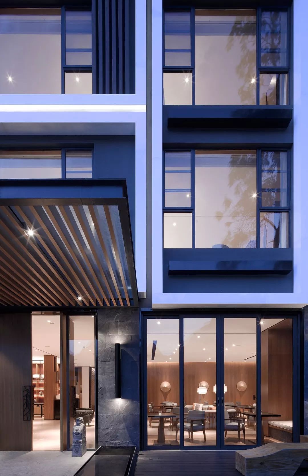 朗生墙板商业空间案例 | 隐于山涧的阳朔山居