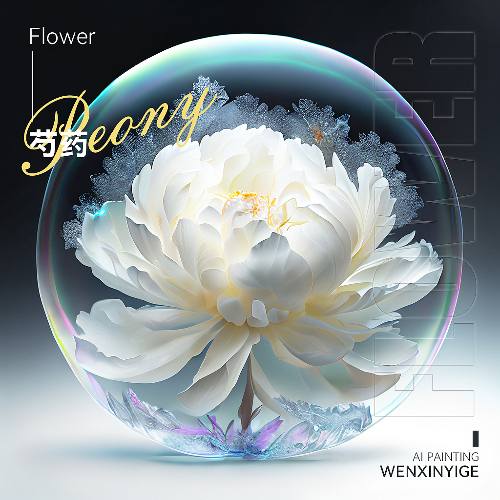 #AI绘画 泡中花（图ZMzM4MjA4Mzgw） - 其他平面 - 站酷设计师Psyche酱原创素材 - 站酷ZCOOL