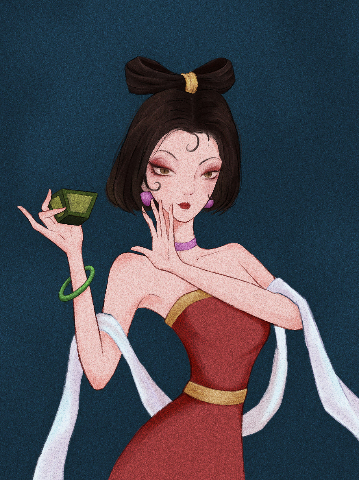 第三期第一周 国漫头像练习 妲己（图ZMzQ1MDgxMTAw） - 创作习作 - 站酷设计师懒洋洋777原创素材 - 站酷ZCOOL