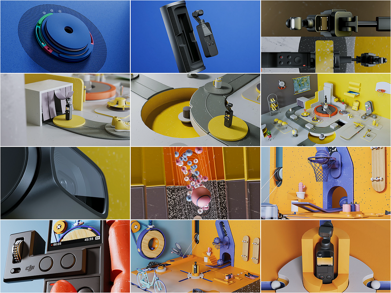 大疆灵眸Osmo Pocket口袋云台相机 动画（图ZMzQ0MDMzMTQw） - 产品 - 站酷设计师Ice_Away原创素材 - 站酷ZCOOL