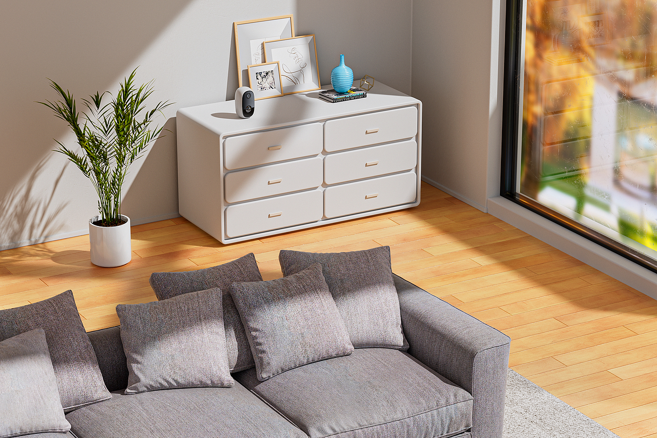 产品渲染丨智能家居安防监控