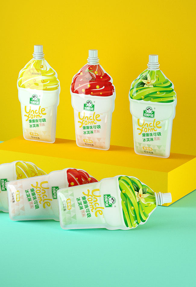 农场大叔冰淇淋饮料包装设计（图ZMzIxNDYzNzcy） - 其他 - 站酷设计师老顽童设计原创素材 - 站酷ZCOOL