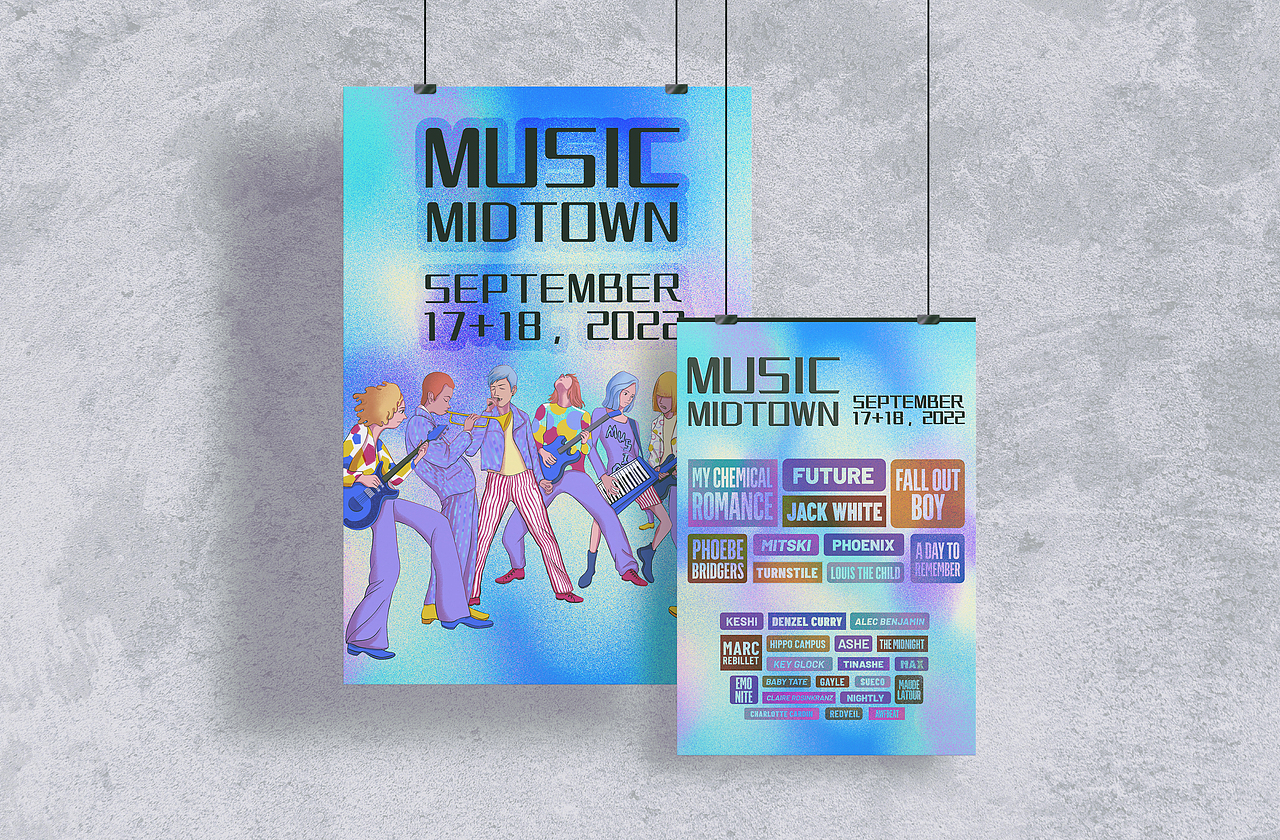 Music Midtown 音乐节海报（图ZMzE2MTA3OTUy） - 商业插画 - 站酷设计师几何效应原创素材 - 站酷ZCOOL