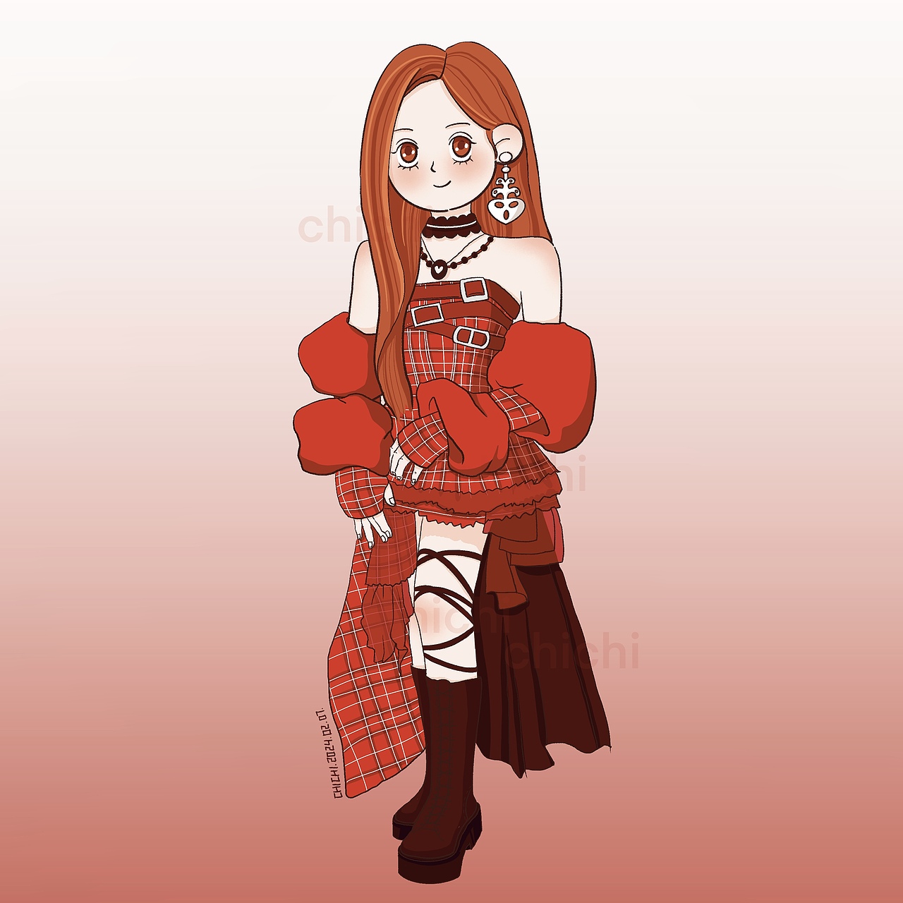 画一套aespa(进度二分之一