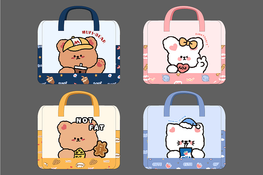 手提款棉被效果图组合