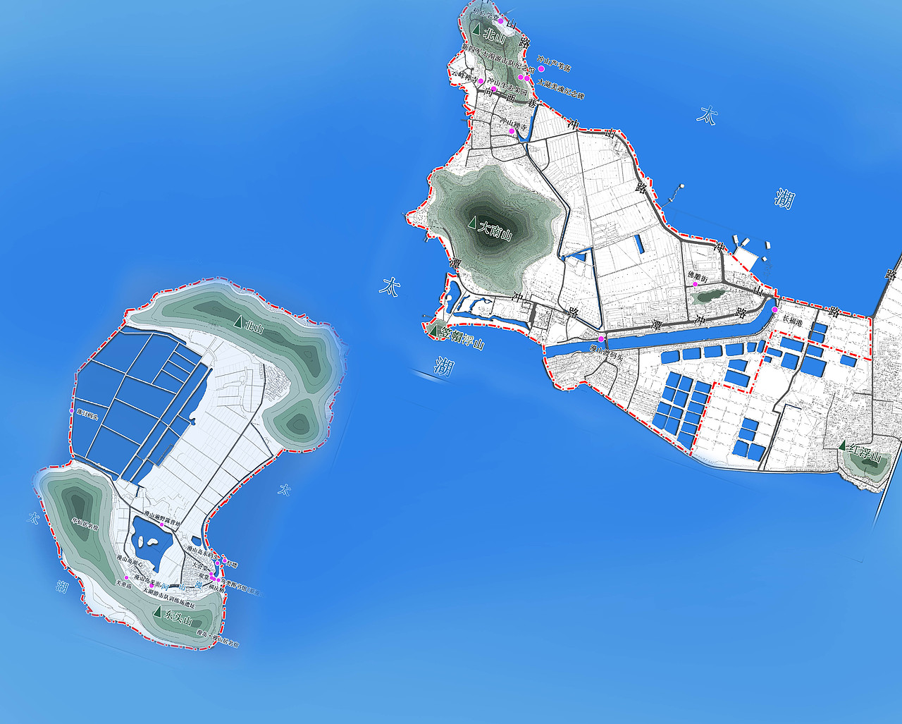 漫山岛 导视设计