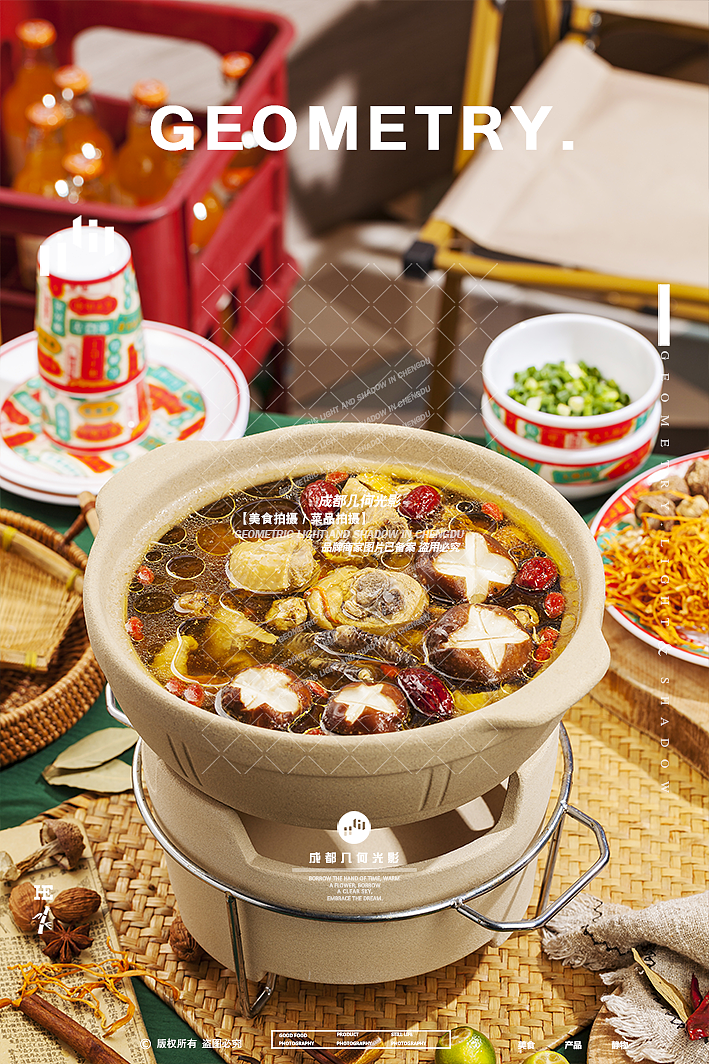 成都美食摄影砂锅菜品牛杂煲鸡煲烤鸭煲市井美食拍摄