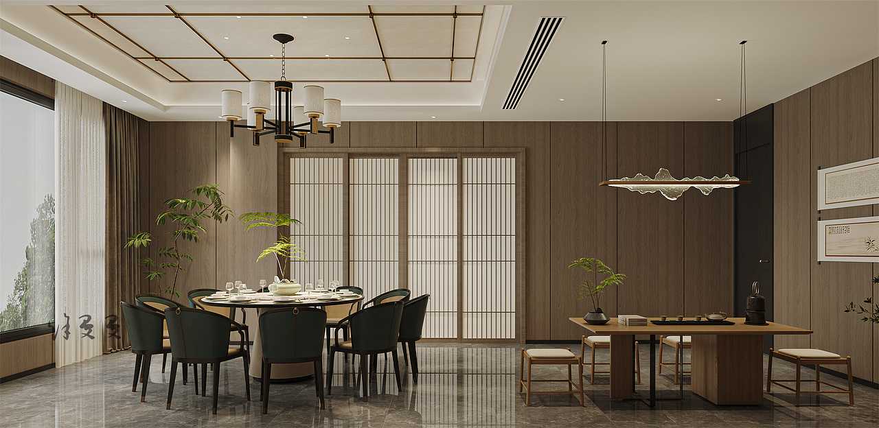 新中式包厢|大气之美（图ZMzY2MjAyOTEy） - 其他 - 站酷设计师XU徐曼曼原创素材 - 站酷ZCOOL