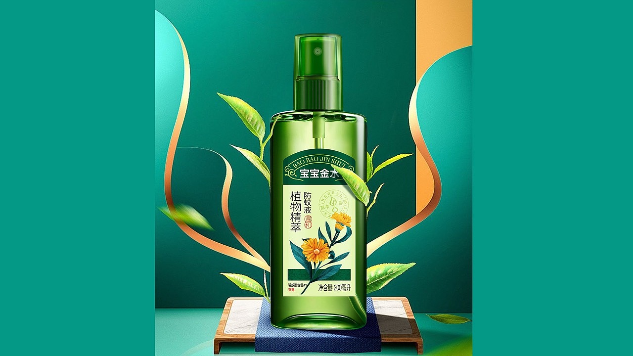 宝宝金水包装设计驱蚊水包装设计日用品包装花露水包装（图ZMzIzNTE2MDY0） - 包装 - 站酷设计师朝歌包装设计原创素材 - 站酷ZCOOL