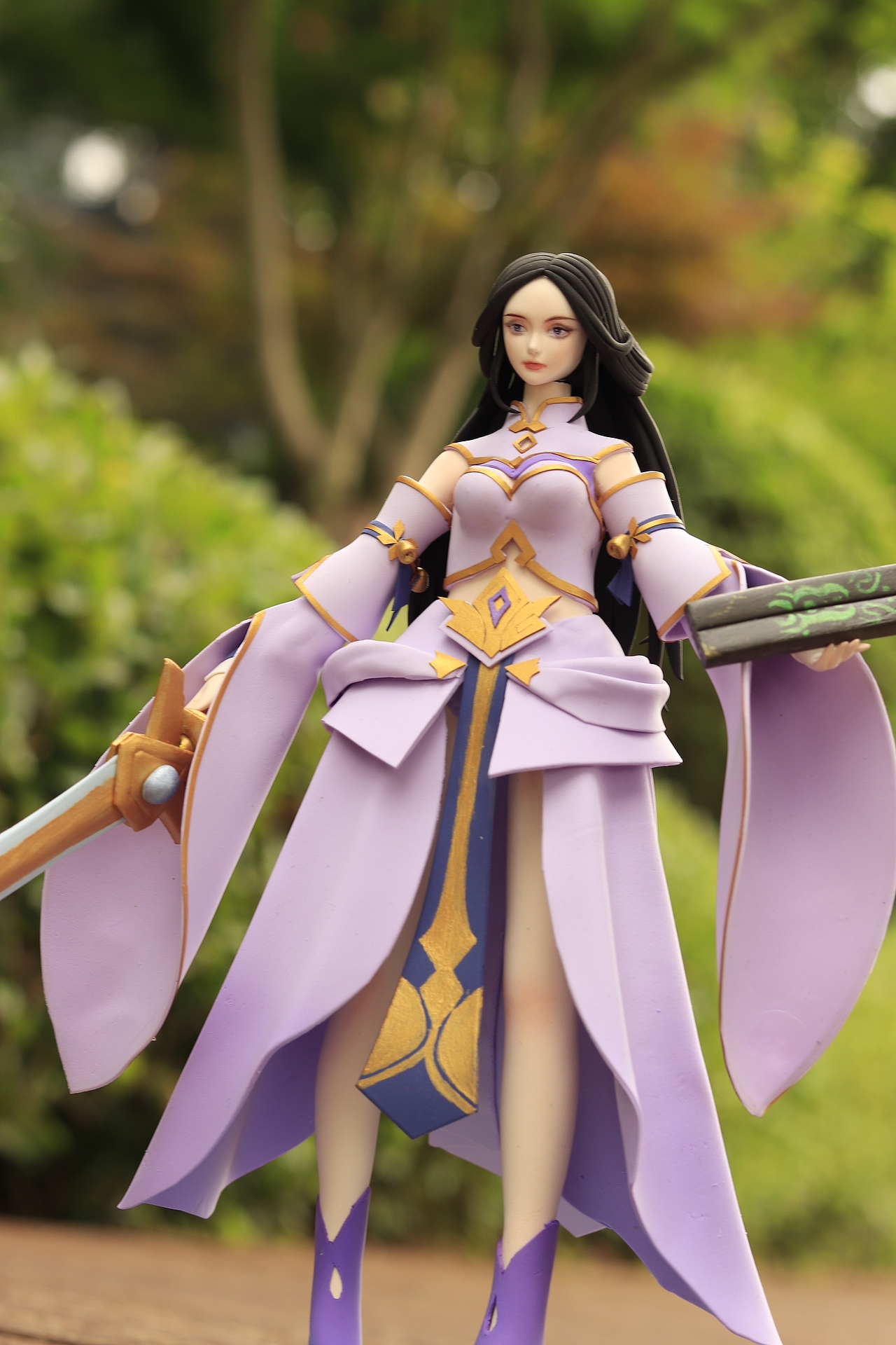 超轻粘土自制手办 紫霞仙子（王者荣耀露娜）