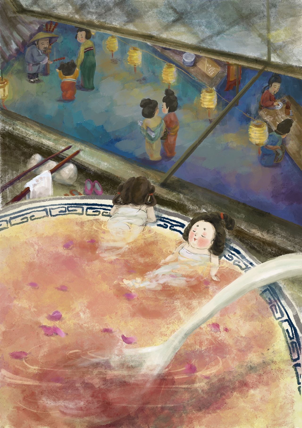 24节气故事绘本·小雪（图ZMzI1NTM5MDY4） - 绘本 - 站酷设计师岚内酱原创素材 - 站酷ZCOOL