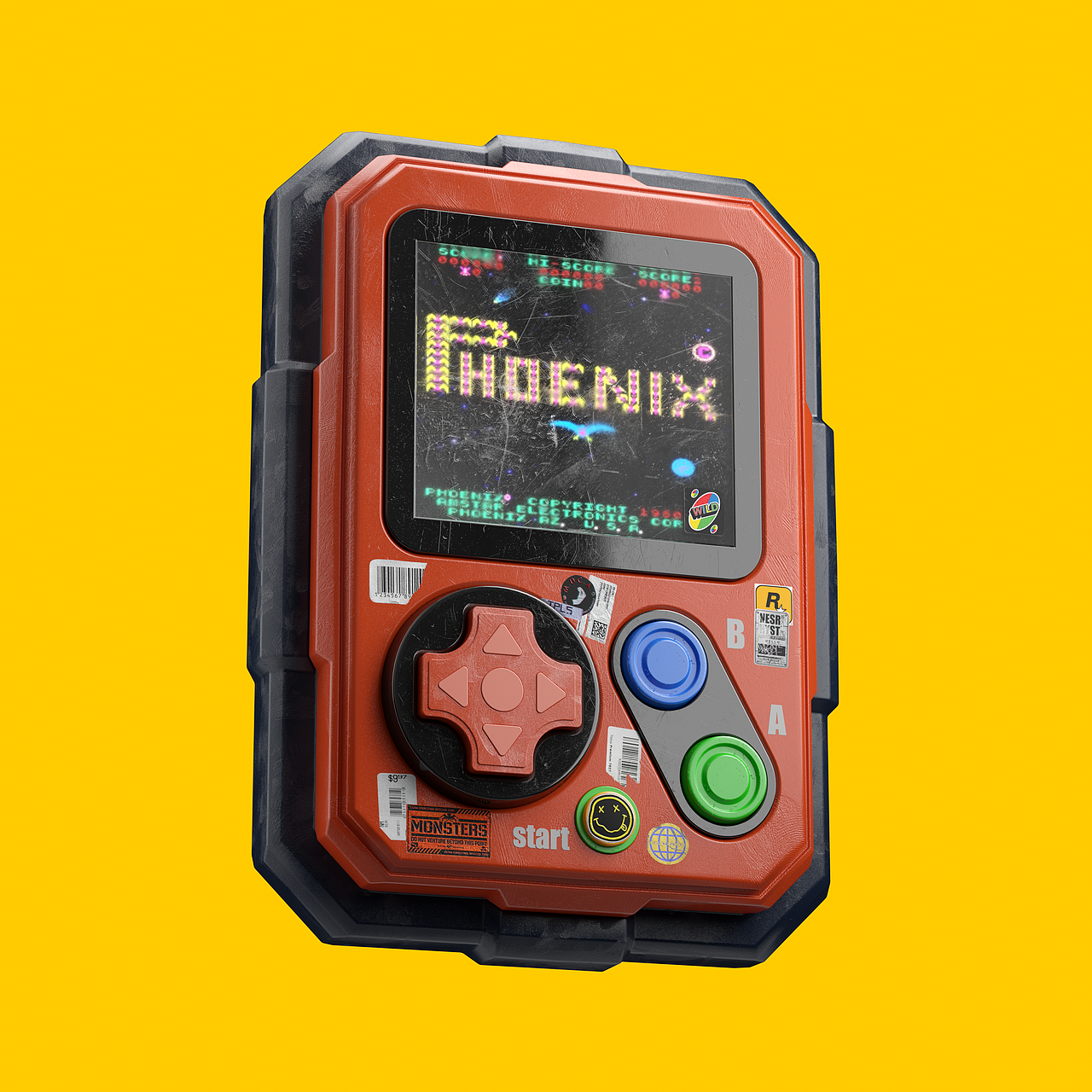 Retro Game Equipment(復古機械)(图ZMzA0NjIxNTMy) - 其他三维 - 站酷设计师三六八复机原创素材 - 站酷ZCOOL