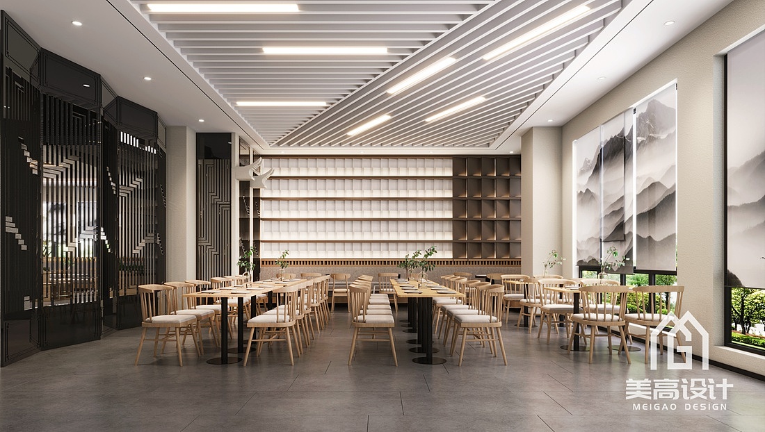 泉州师范学院食堂装修设计（图ZMzUzMTUzMTU2） - 酒店餐饮设计 - 站酷设计师广州美高设计原创素材 - 站酷ZCOOL