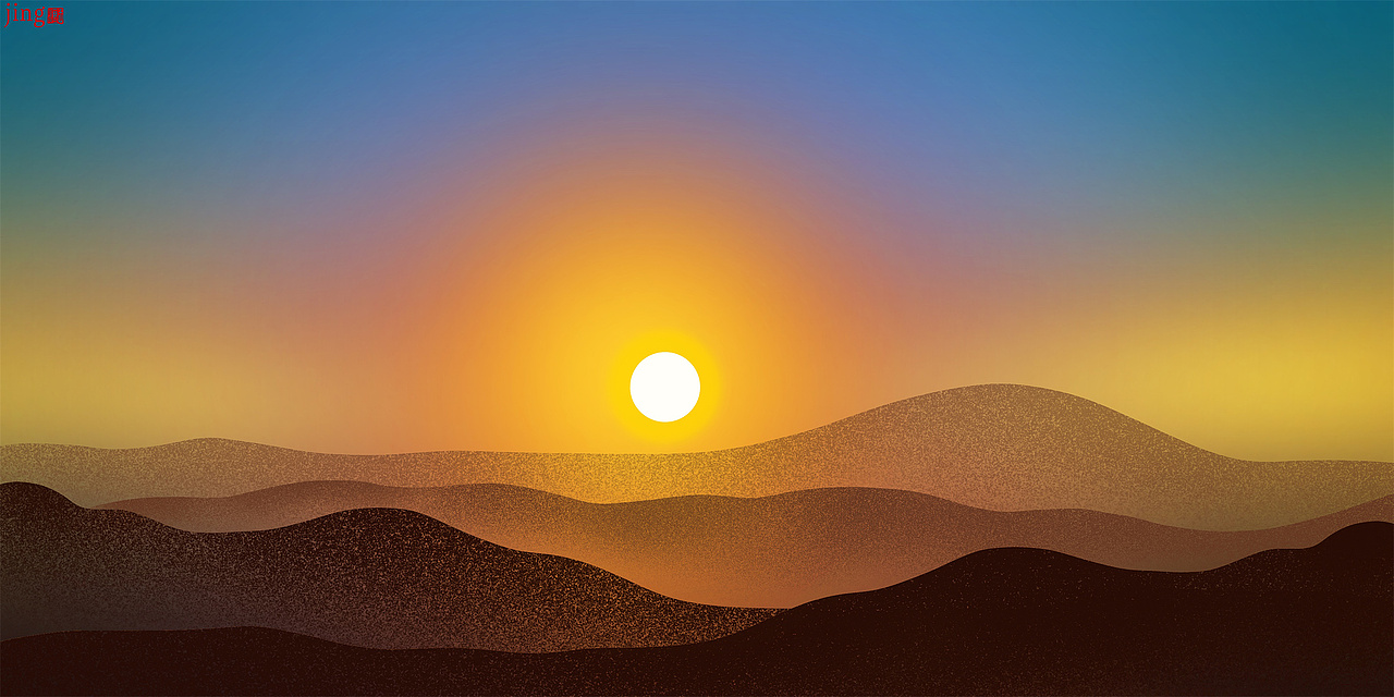 35幅简约横幅壁纸插画 横幅背景图