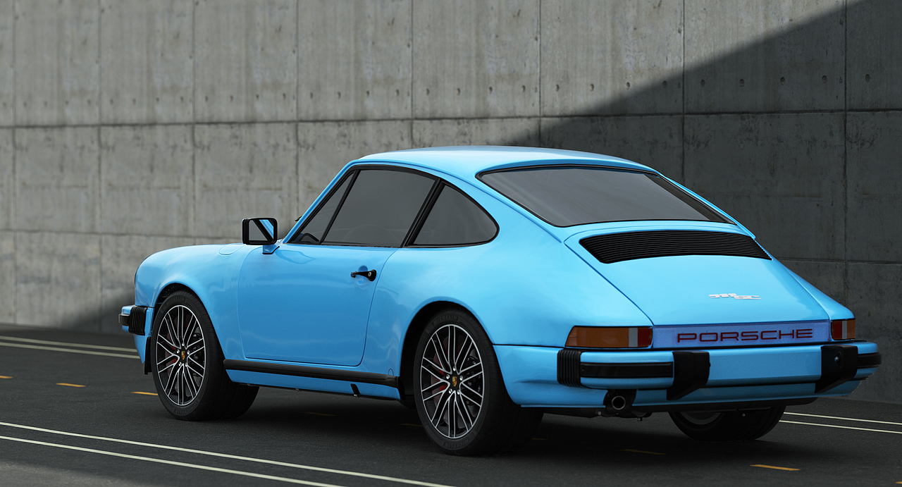 保时捷 911 SC - 汽车渲染（图ZMzM5MTI4MDM2） - 机械/交通 - 站酷设计师立扬fit原创素材 - 站酷ZCOOL
