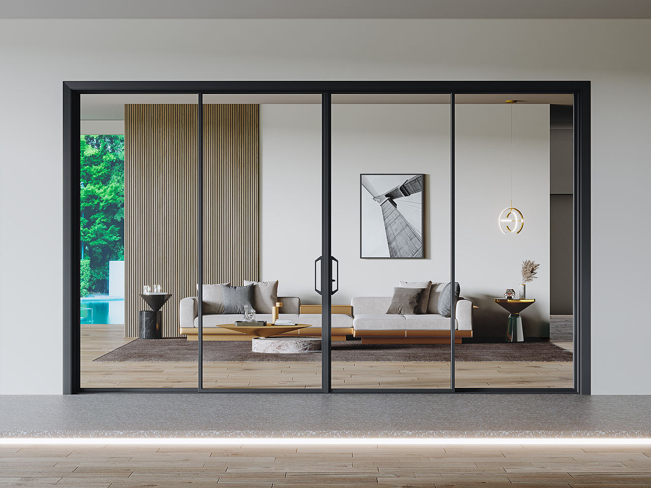现代门窗效果图