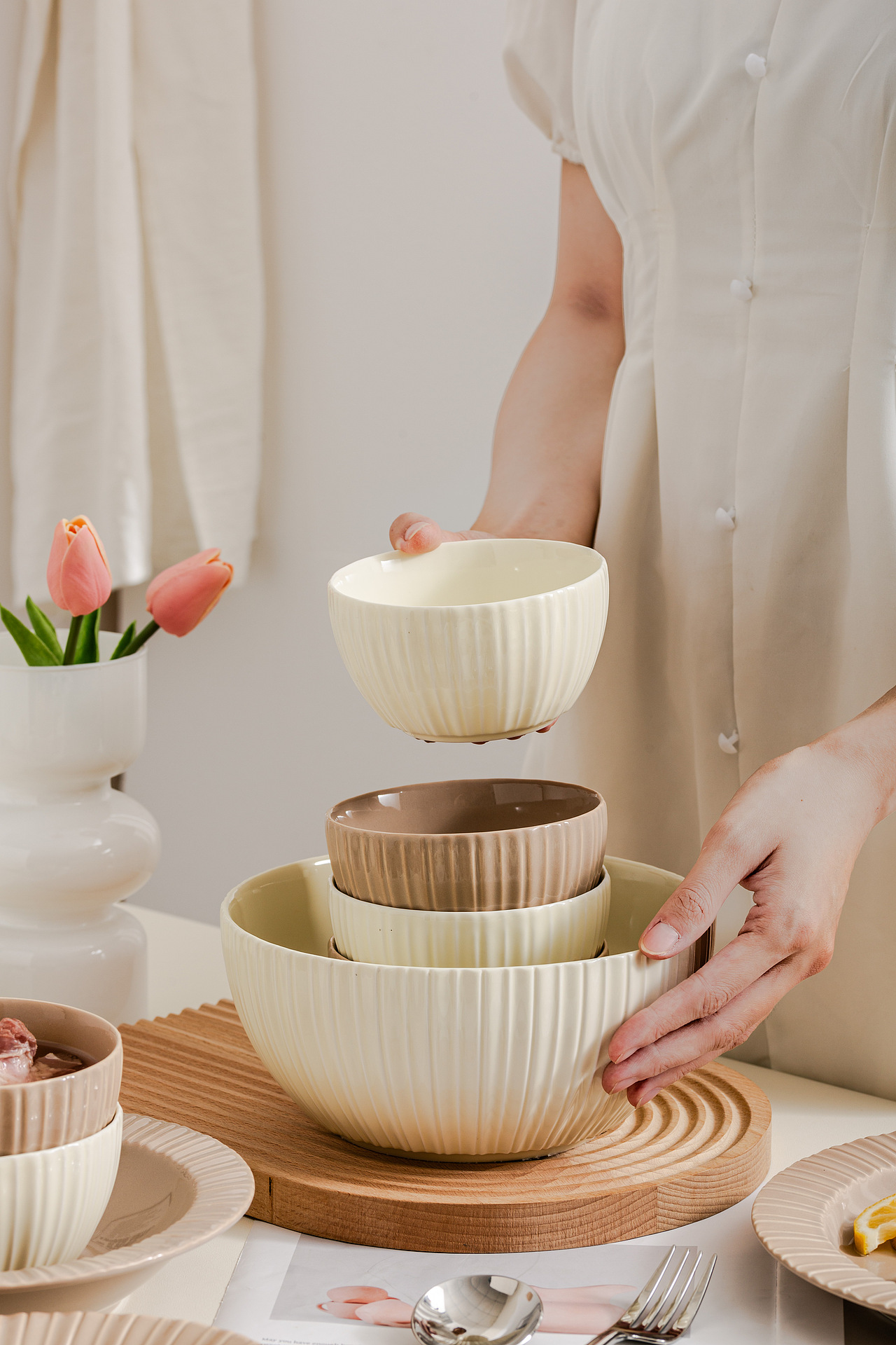 奶油风餐具-莱茵