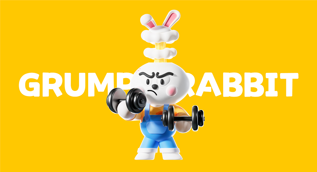 暴躁兔｜原创卡通IP设计（图ZMzIyNTMzODE2） - IP形象 - 站酷设计师哆啦喂梦原创素材 - 站酷ZCOOL