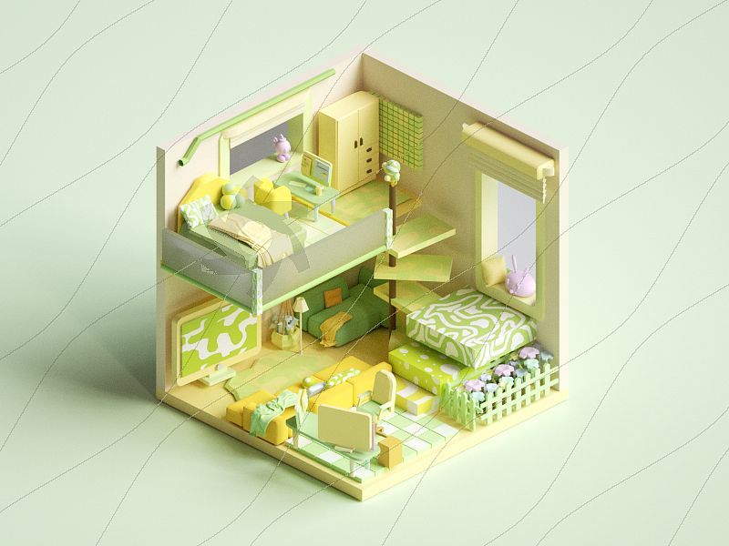 小房间（图ZMzE5NzgyNjEy） - 场景 - 站酷设计师快乐小徐在吃饭原创素材 - 站酷ZCOOL