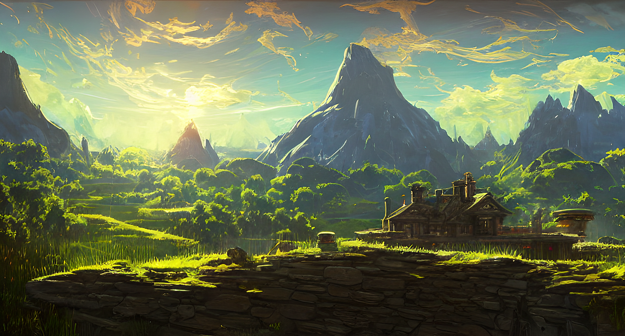 AI绘图-漫画场景/风景（图ZMzE3NjUwMjY4） - AI作品 - 站酷设计师evey_Chen原创素材 - 站酷ZCOOL