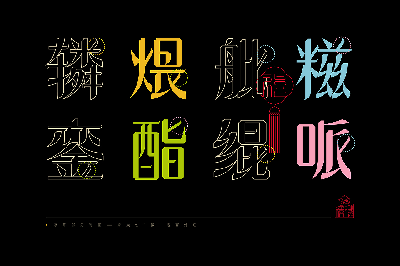 《“禧俪体”字库延展应用—馔御轩果味生鲜包装设计》(图ZMzM5MjQ4MDM2) - 字体/字形 - 站酷设计师创意仔仔原创素材 - 站酷ZCOOL