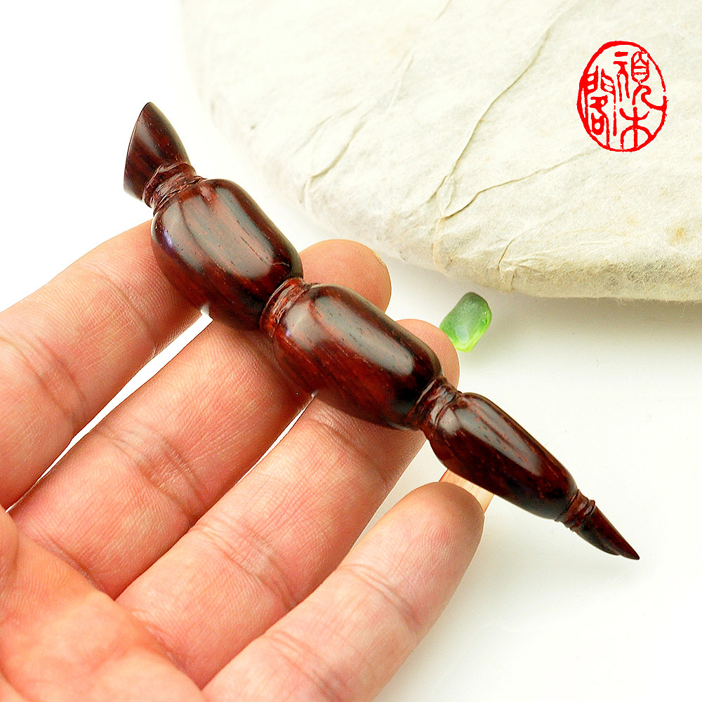 顽木作品《紫檀莲藕笔架》（图ZMzQwODc3MTI0） - 其他手工艺 - 站酷设计师顽木阁原创素材 - 站酷ZCOOL