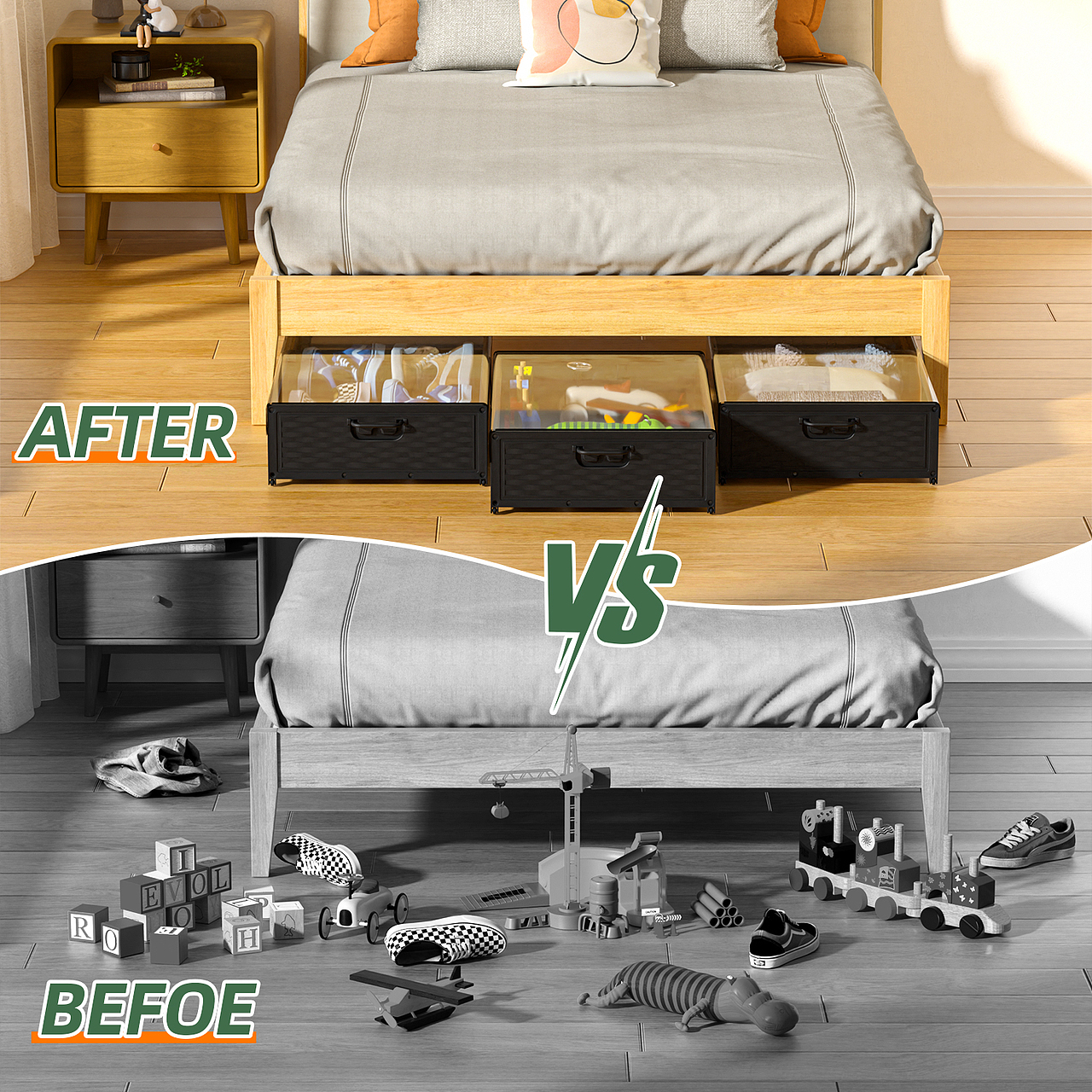 床底收纳架-亚马逊主图/A+