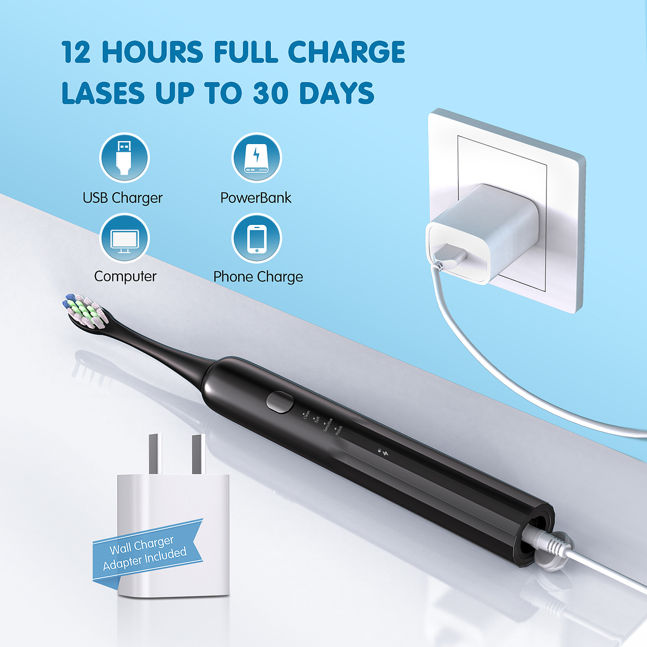 亚马逊/电动牙刷 主图、A+三维渲染合集