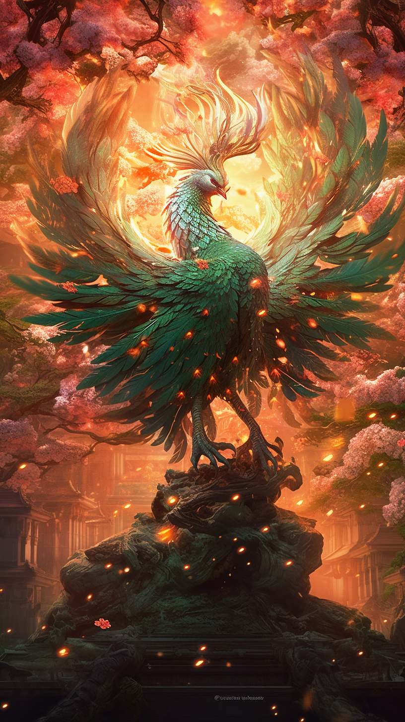 中国古代神兽系列-凤凰（图ZMzQ0ODM1MzI0） - 创作习作 - 站酷设计师艺舟1014原创素材 - 站酷ZCOOL