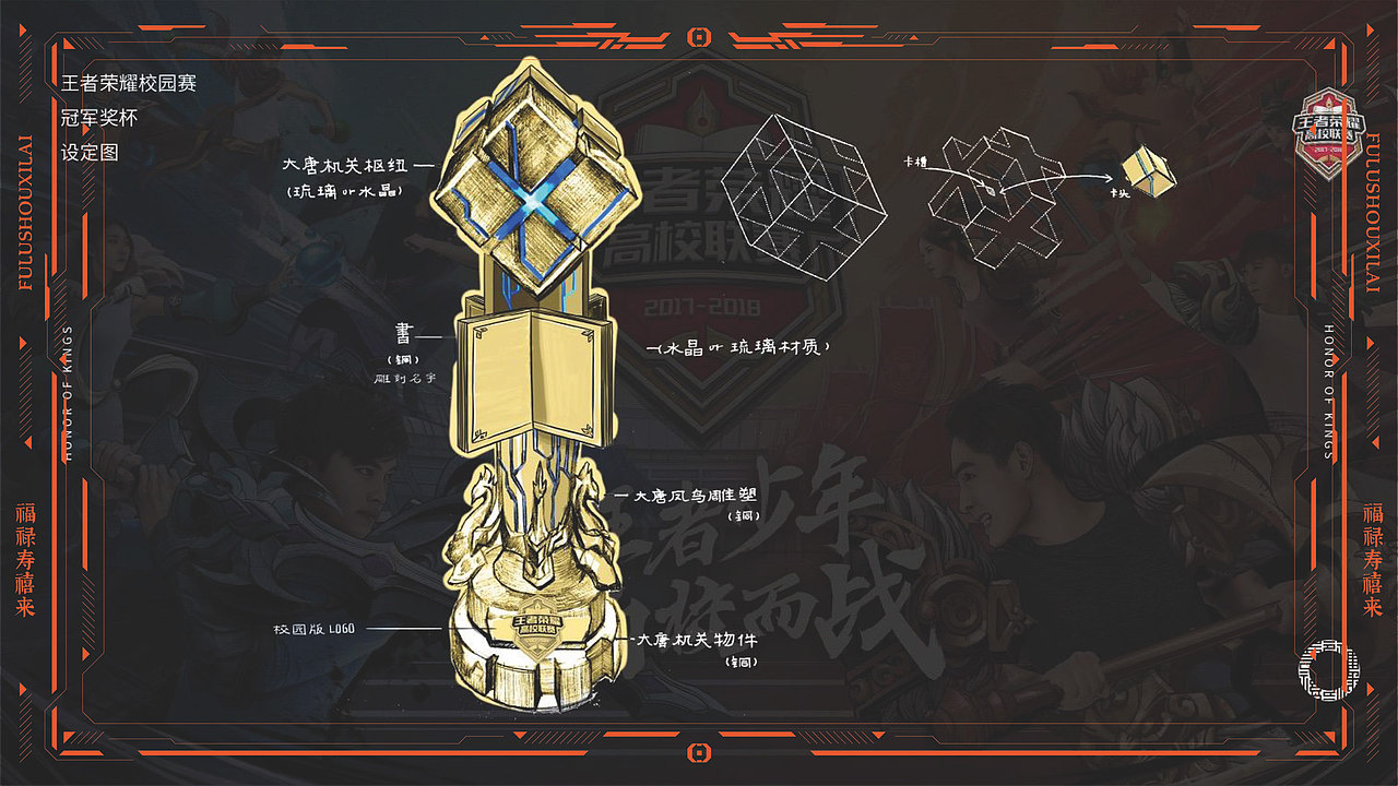 腾讯游戏电竞官方赛事冠军奖杯（图ZMzcwMDA4MzI4） - 其他 - 站酷设计师福禄寿禧来原创素材 - 站酷ZCOOL