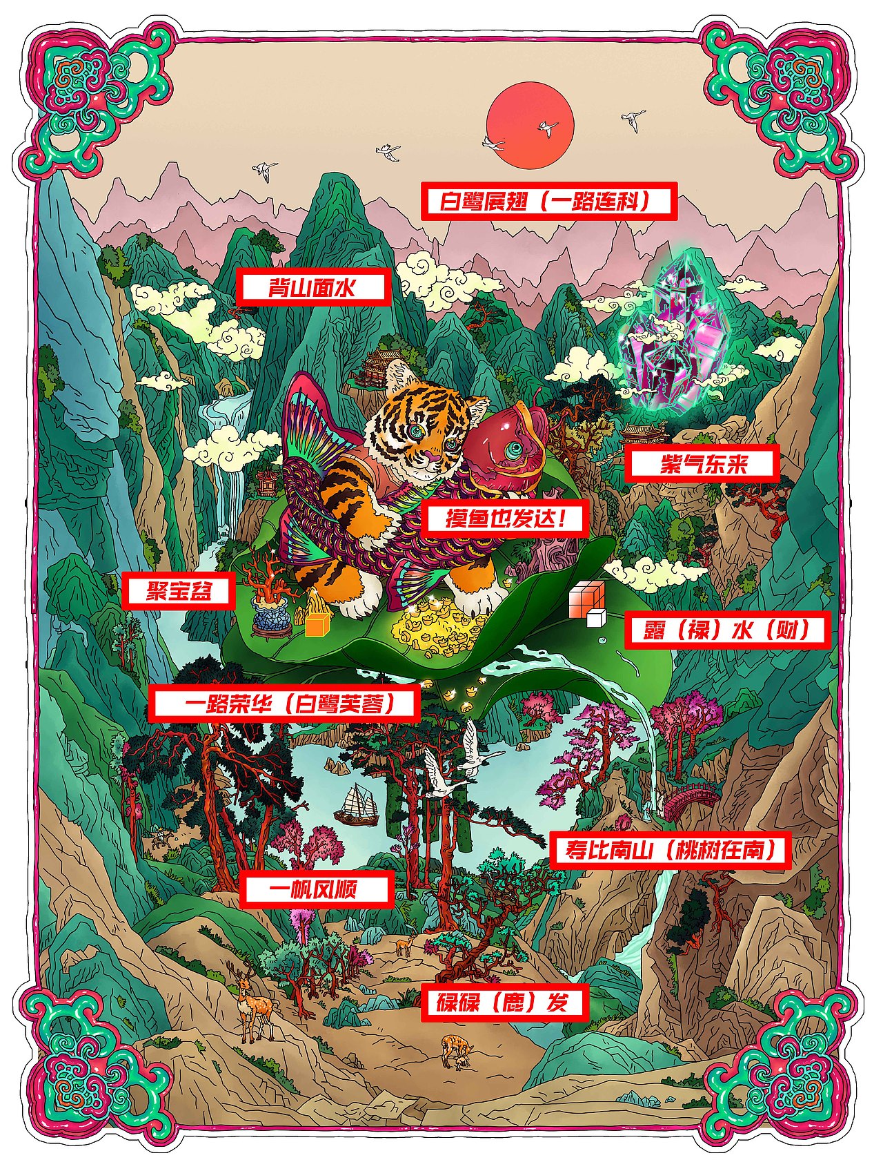 虎年摸鱼业发达（图ZMzE4MjgwOTMy） - 创作习作 - 站酷设计师tanxuantongxue原创素材 - 站酷ZCOOL