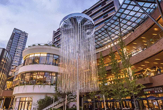 水晶烟花灯 户外灯光亮化装置 美陈互动装置