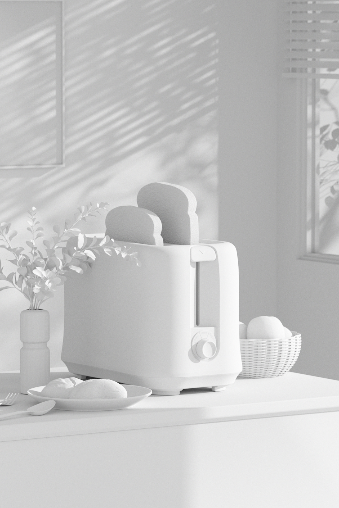 C4D面包机渲染（图ZMzMwMjM0MzIw） - 产品 - 站酷设计师电商设计阿雪原创素材 - 站酷ZCOOL