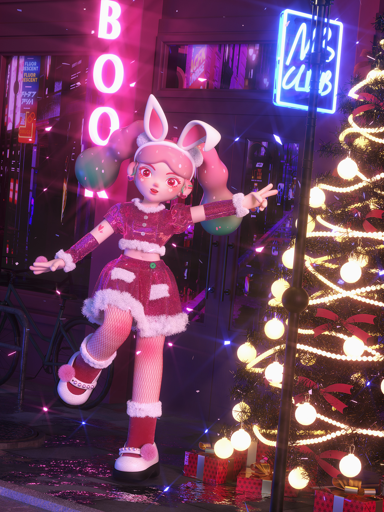 C4D人物设计×【世界上的另一个我】（图ZMzI2MDk4MTcy） - 人物/生物 - 站酷设计师奶油蛋糕l原创素材 - 站酷ZCOOL