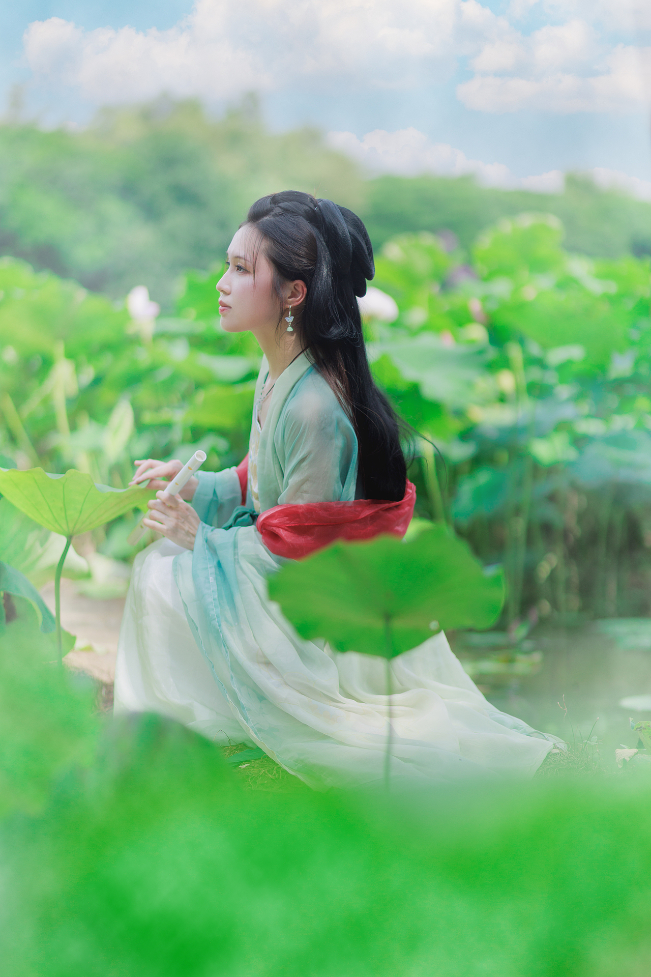 夏日荷花人像练习