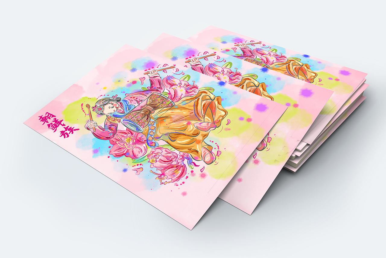 56民族少女与花【可授权】