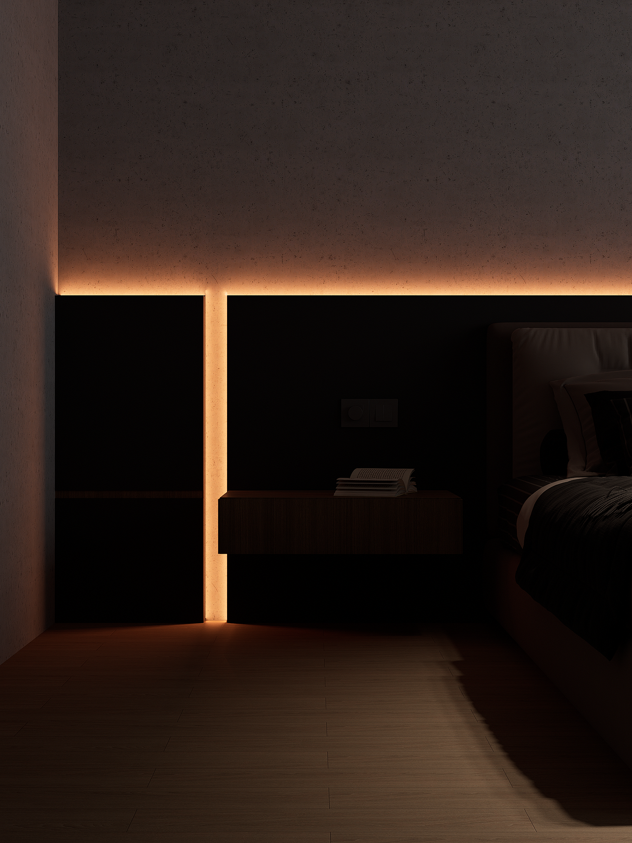 室内案例，卧室设计，极简空间美学