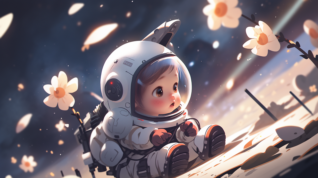 AI 太空婴儿（图ZMzQ1NjE1MTQ4） - 游戏原画 - 站酷设计师liusha25184原创素材 - 站酷ZCOOL