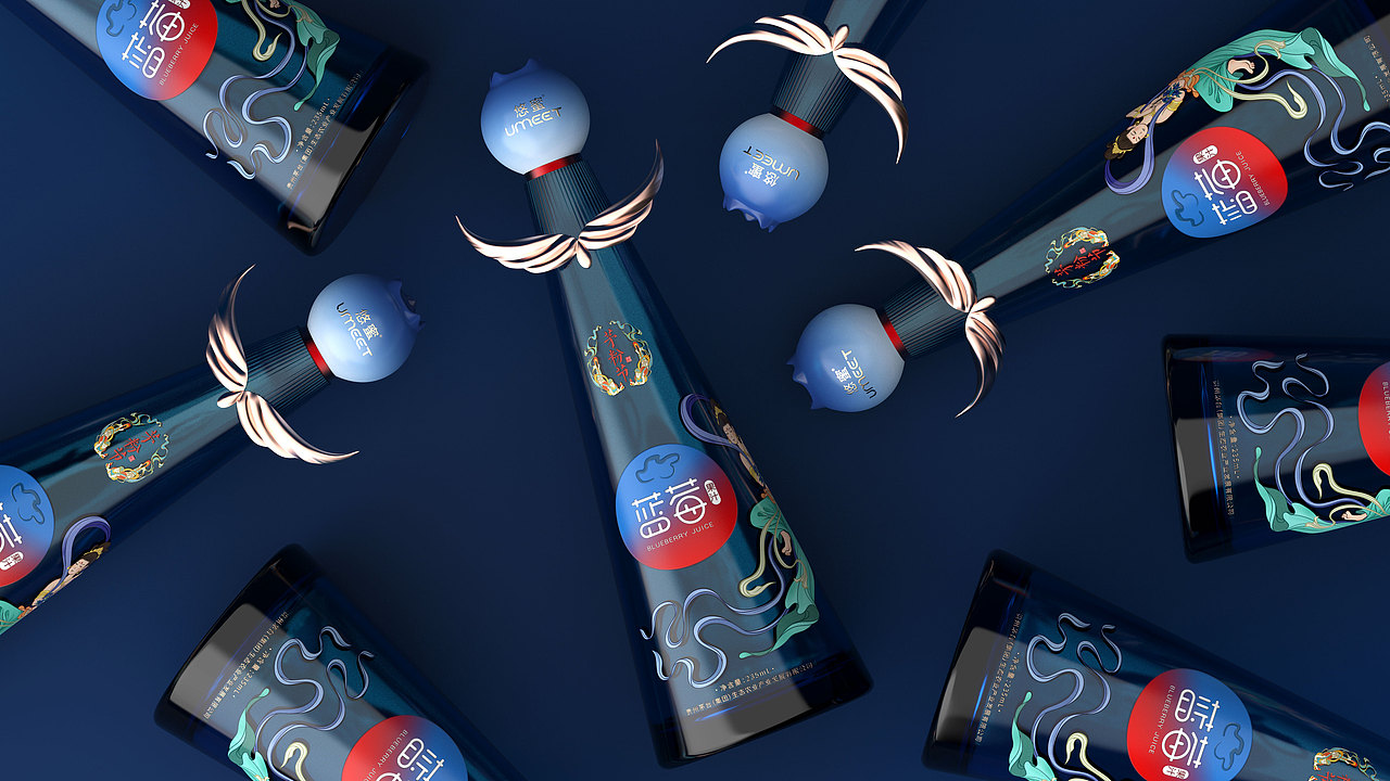 悠蜜蓝莓果汁包装设计（图ZMzY5MTI0MjI4） - 包装 - 站酷设计师全胜民原创素材 - 站酷ZCOOL