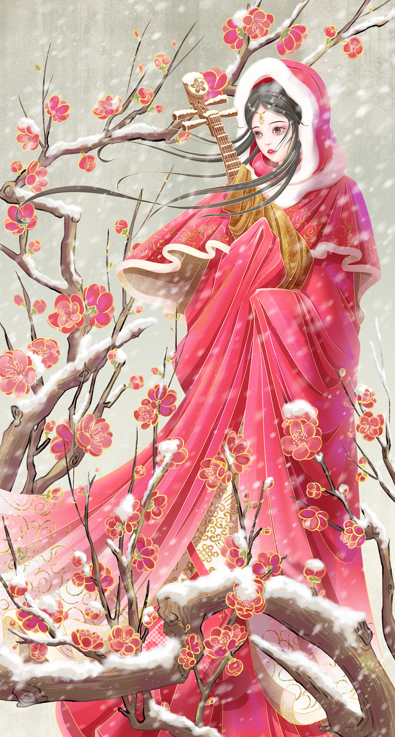 《古代四大美人》国潮插画（图ZMzE3OTY0MzY4） - 商业插画 - 站酷设计师SYF朝生原创素材 - 站酷ZCOOL