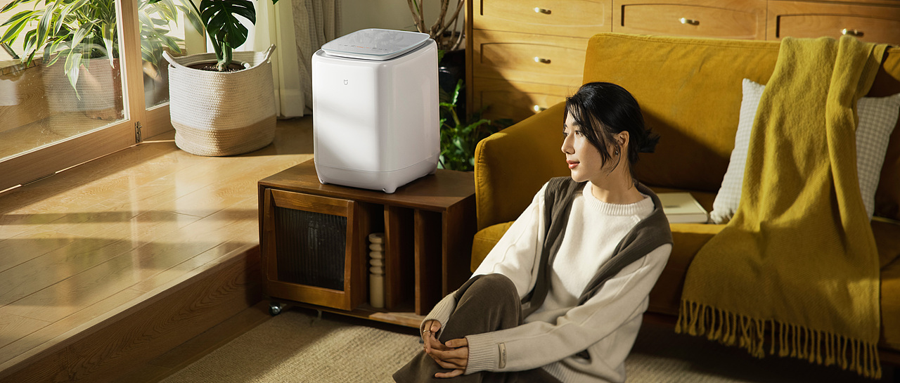 #米家# 0.5kg内衣物洗烘一体机（图ZMzQyMTM4NzM2） - 产品摄影 - 站酷设计师宇宙总队长原创素材 - 站酷ZCOOL